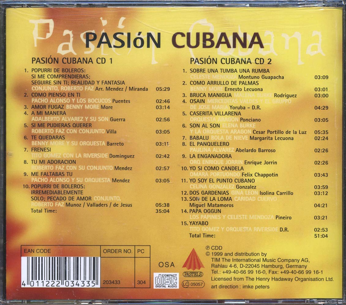 Conjunto, Tito Gomez Y Orquestra Riverside, Etc. - Pasion Cubana (25 tracks) (2xCD)