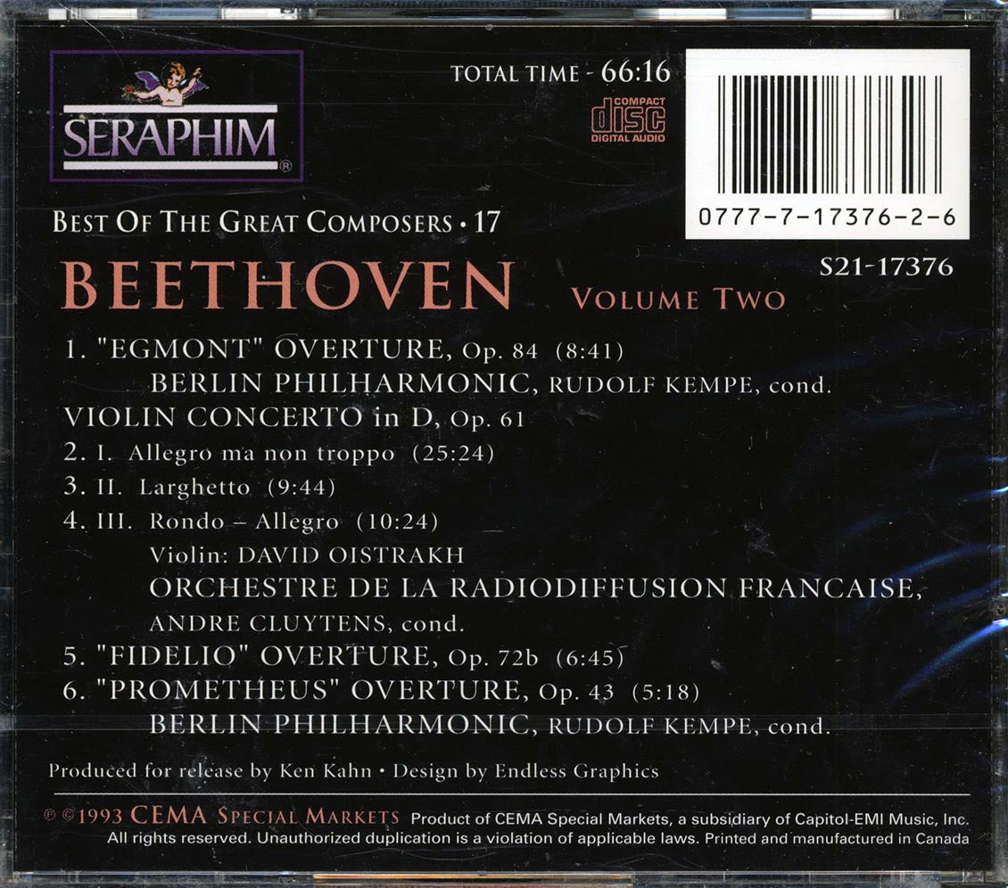 Beethoven - Best Of The Great Composers 17: Volume 2