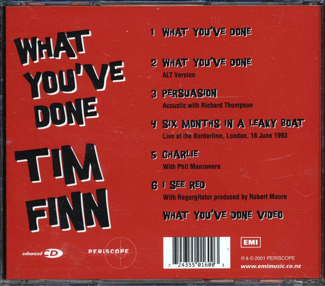 Tim Finn - What You've Done