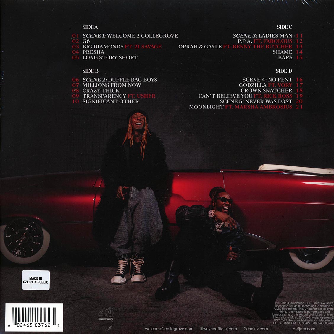 2 Chainz, Lil Wayne - Welcome To Collegrove (RSD 2024) (2xLP)