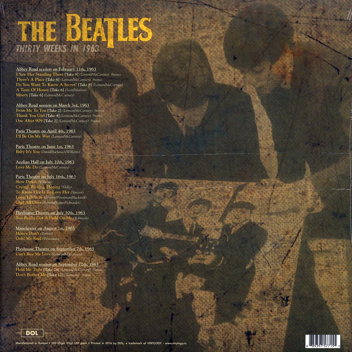 The Beatles - Thirty Weeks In 1963 (180g)