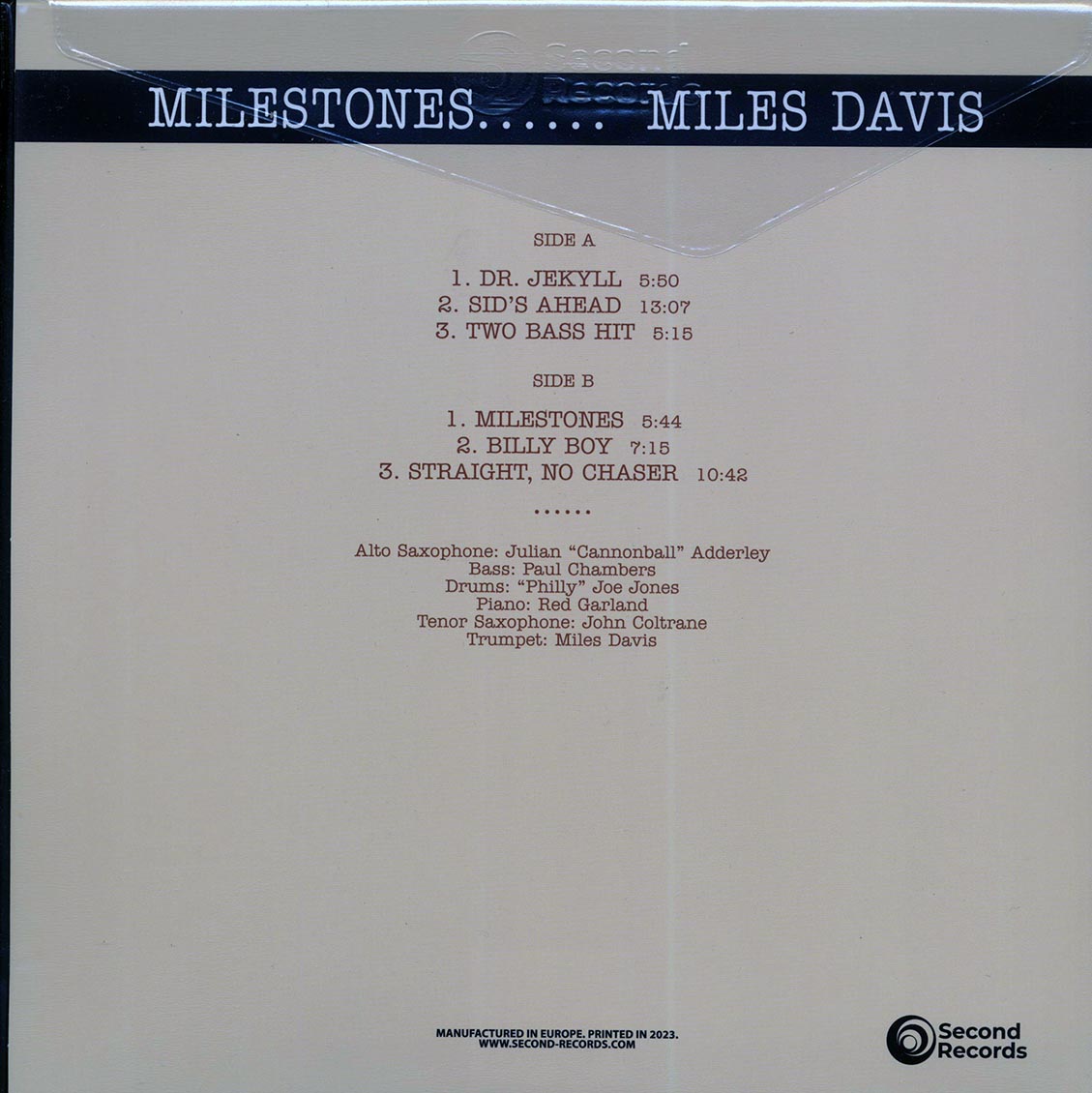 Miles Davis - Milestones (180g) (orange vinyl)