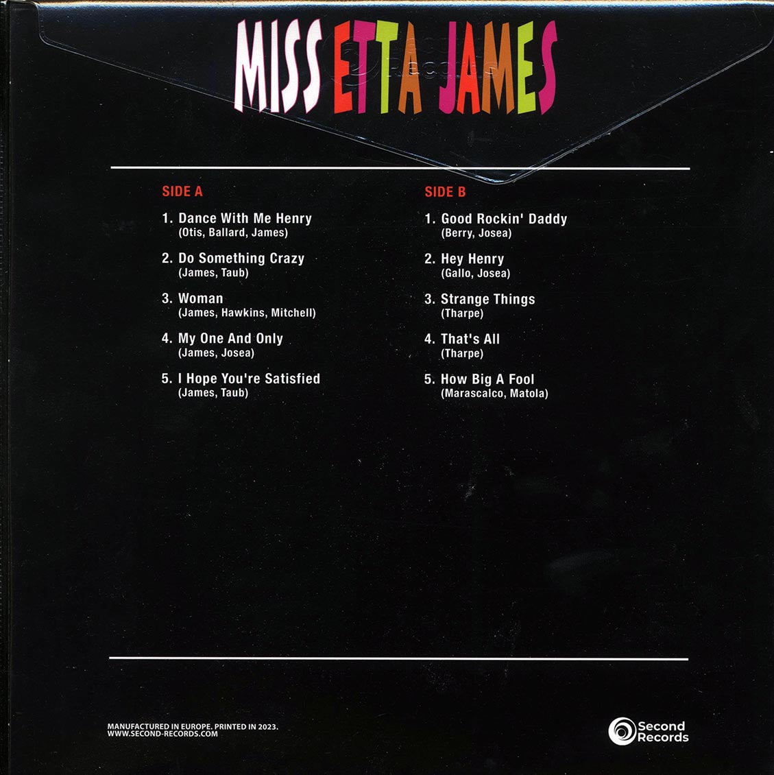 Etta James - Miss Etta James (180g) (orange vinyl)