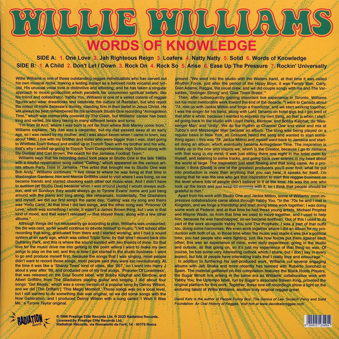 Willie Williams - Words Of Knowledge