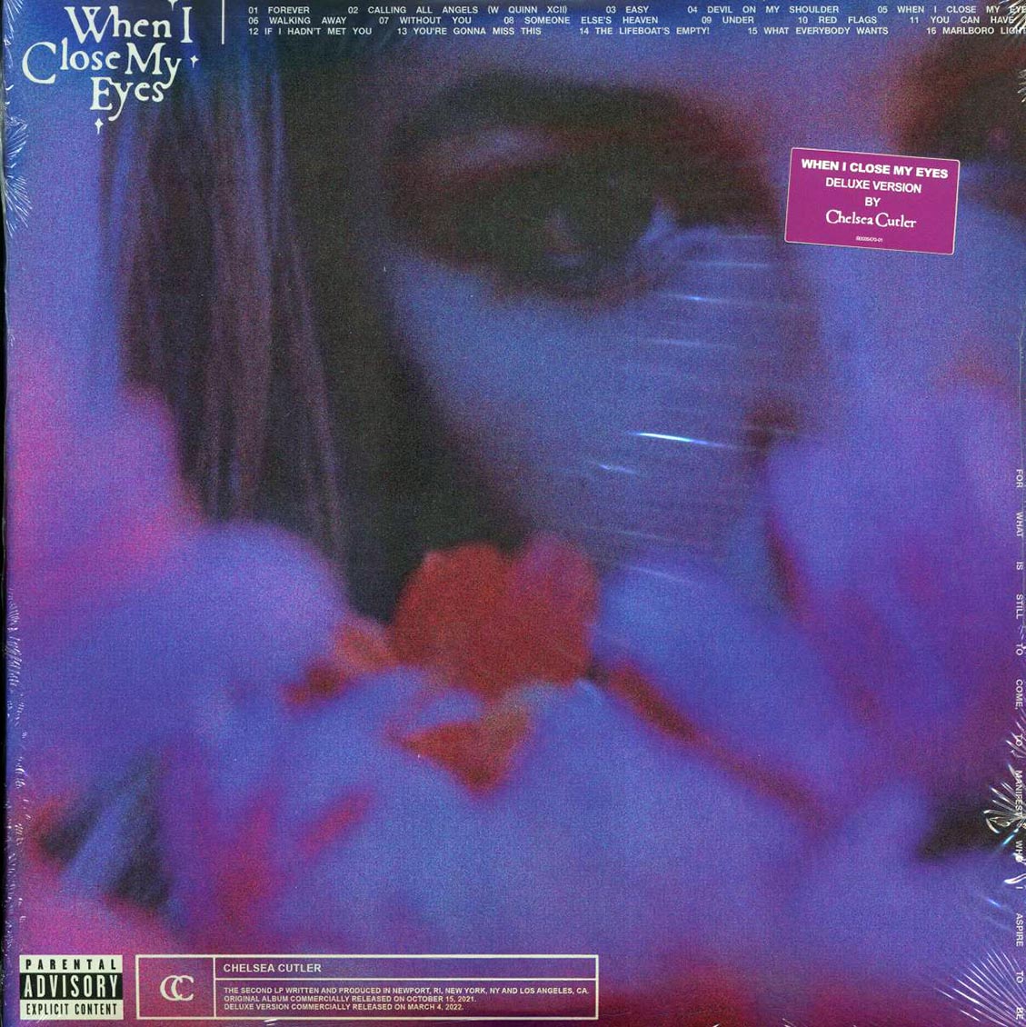 Chelsea Cutler - When I Close My Eyes (+3 bonus tracks) (2xLP) (deluxe edition) (clear vinyl)