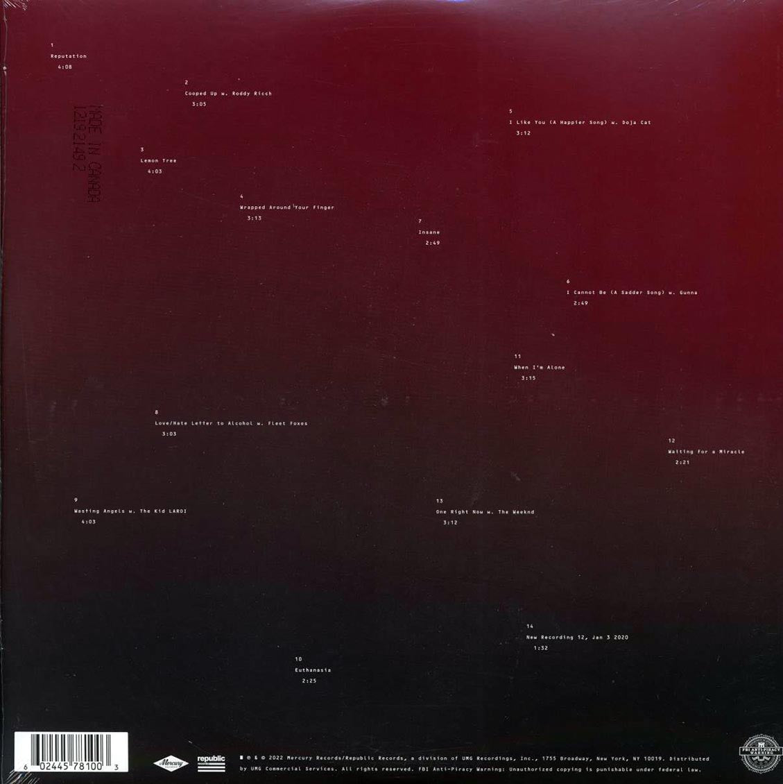 Post Malone - Twelve Carat Toothache (2xLP) (blue vinyl)