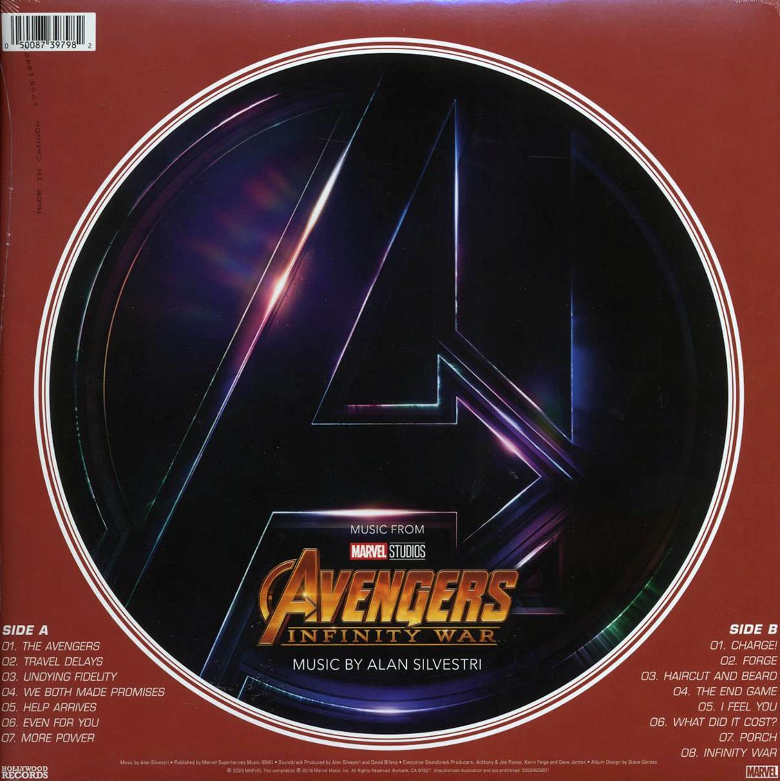 Alan Silverstri - Avengers: Infinity War, Music From Marvel Studios (die-cut jacket) (picture disc)