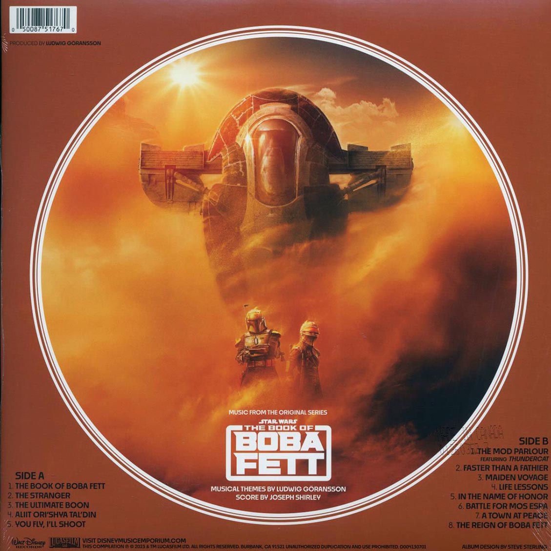 Various - Star Wars: The Book Of Boba Fett, Music From The Original Series (die-cut jacket) (picture disc)