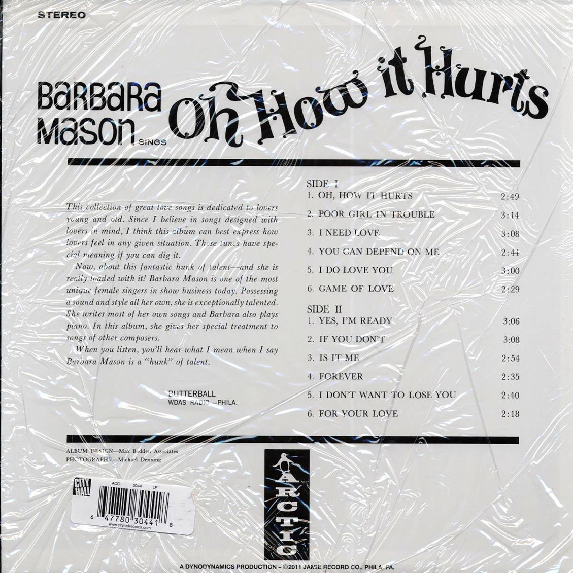 Barbara Mason - Oh How It Hurts (2011 PRESS) (ltd. ed.) (180g)