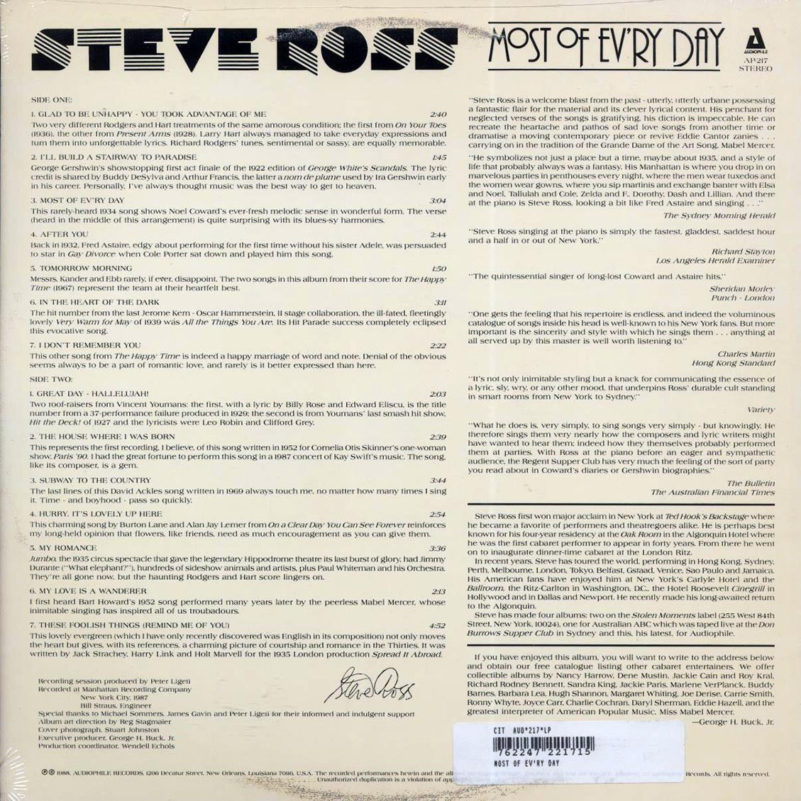 Steve Ross - Most Of Ev'ry Day