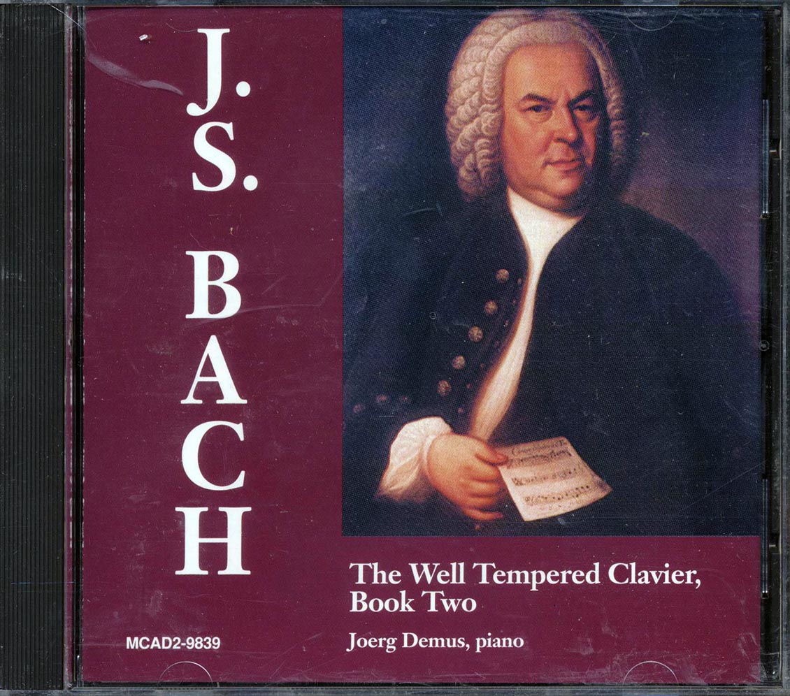 Johann Sebastian Bach, Joerg Demus - The Well Tempered Clavier, Book Two (marked/ltd stock)