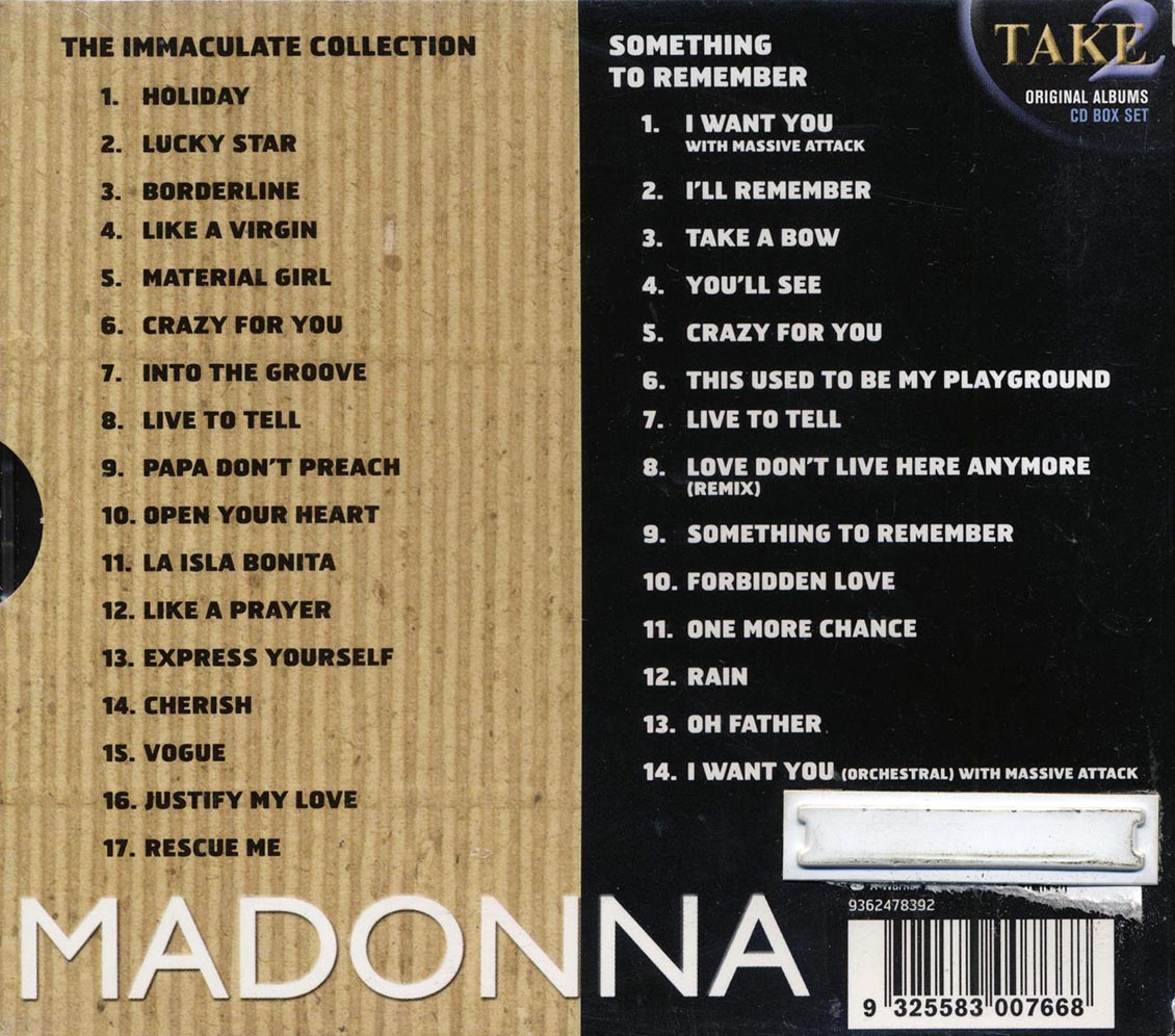Madonna - The Immaculate Collection + Something To Remember (31 tracks) (2xCD)