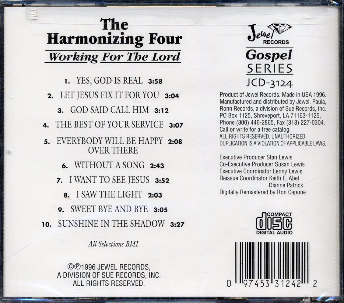 The Harmonizing Four - Working For The Lord