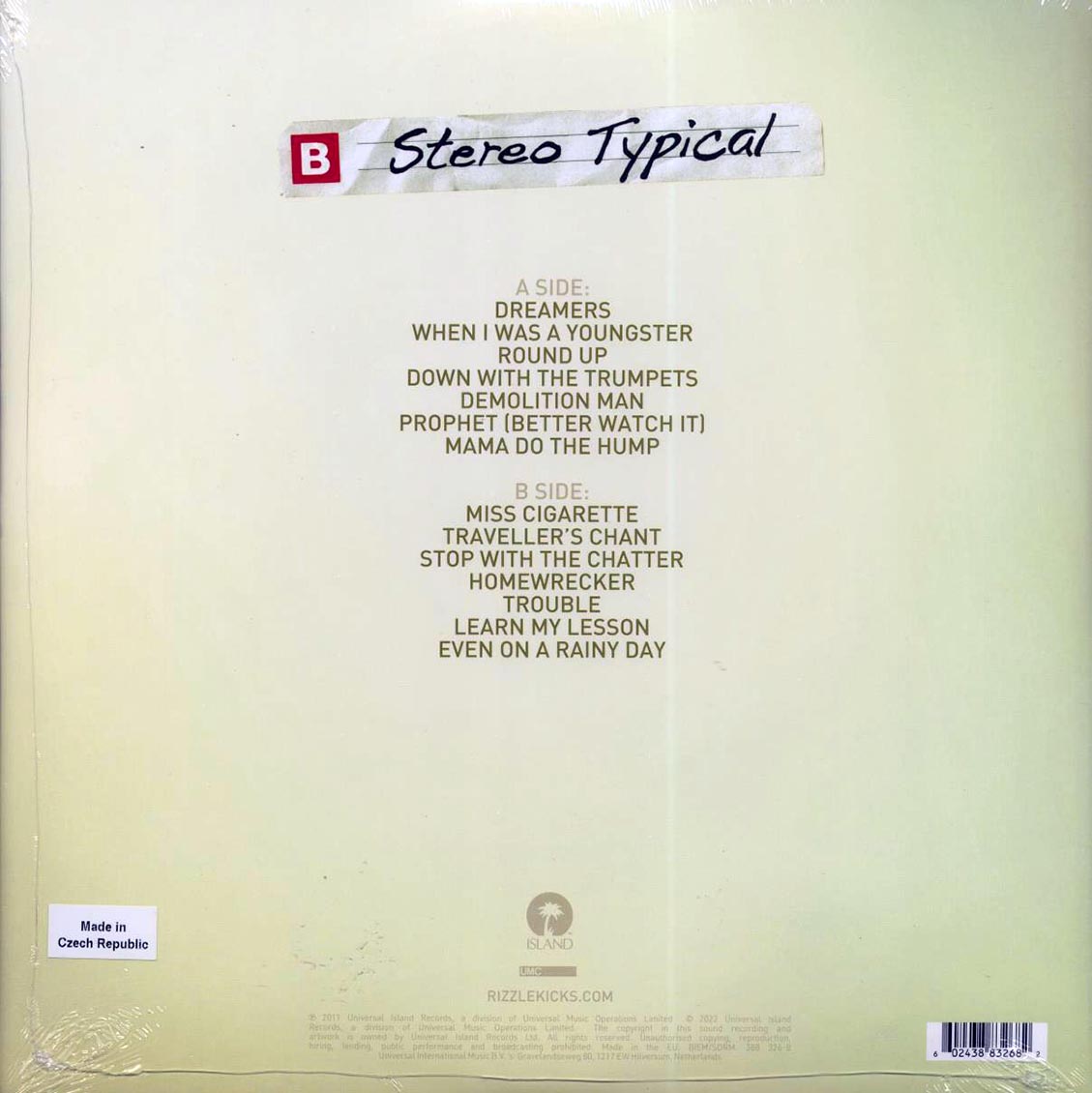 Rizzle Kicks - Stereo Typical (RSD 2022) (ltd. ed.) (green vinyl)
