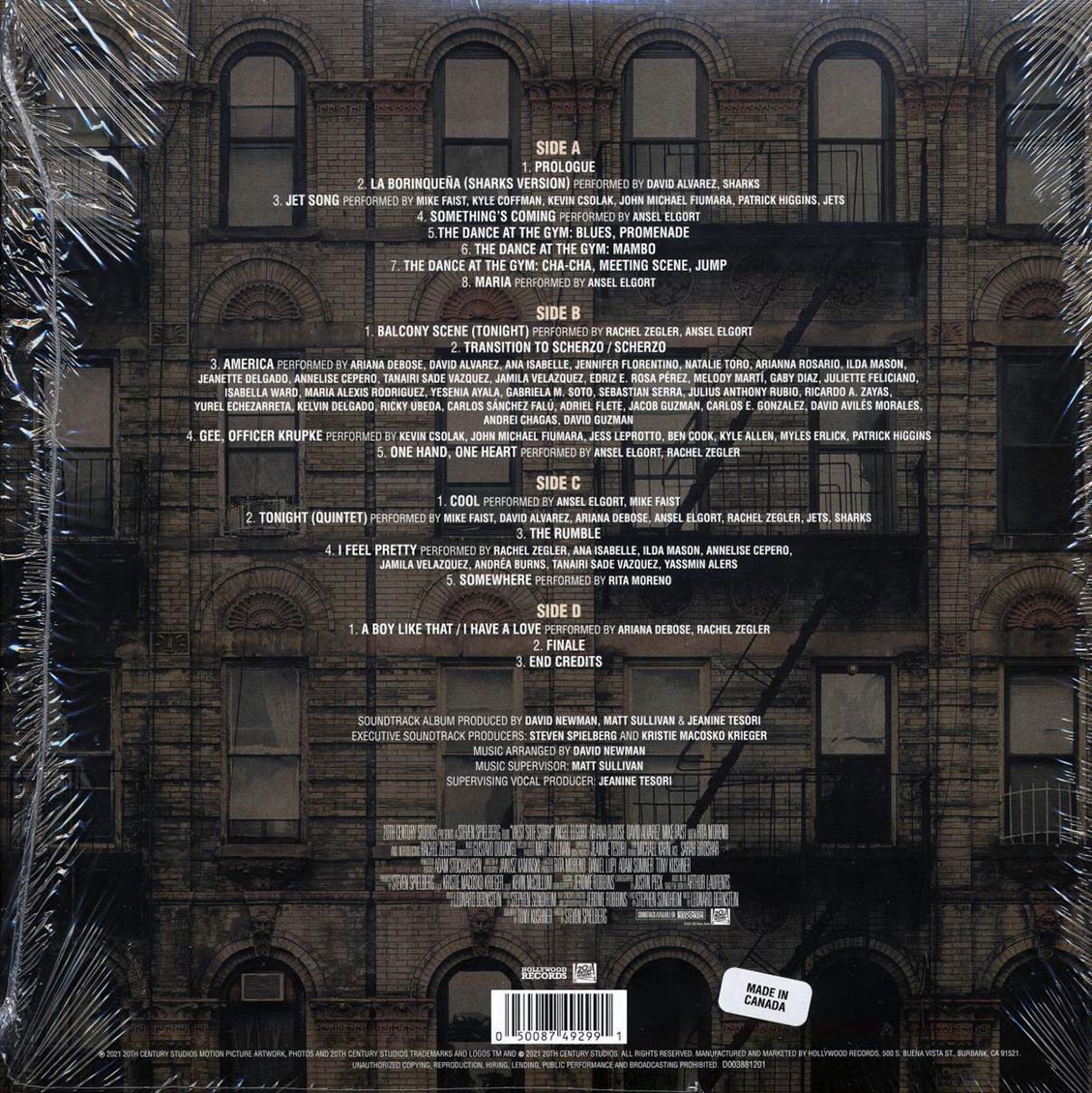 Leonard Bernstein, Gustavo Dudamel - West Side Story: Original Motion Picture Soundtrack (2xLP) (blue vinyl)