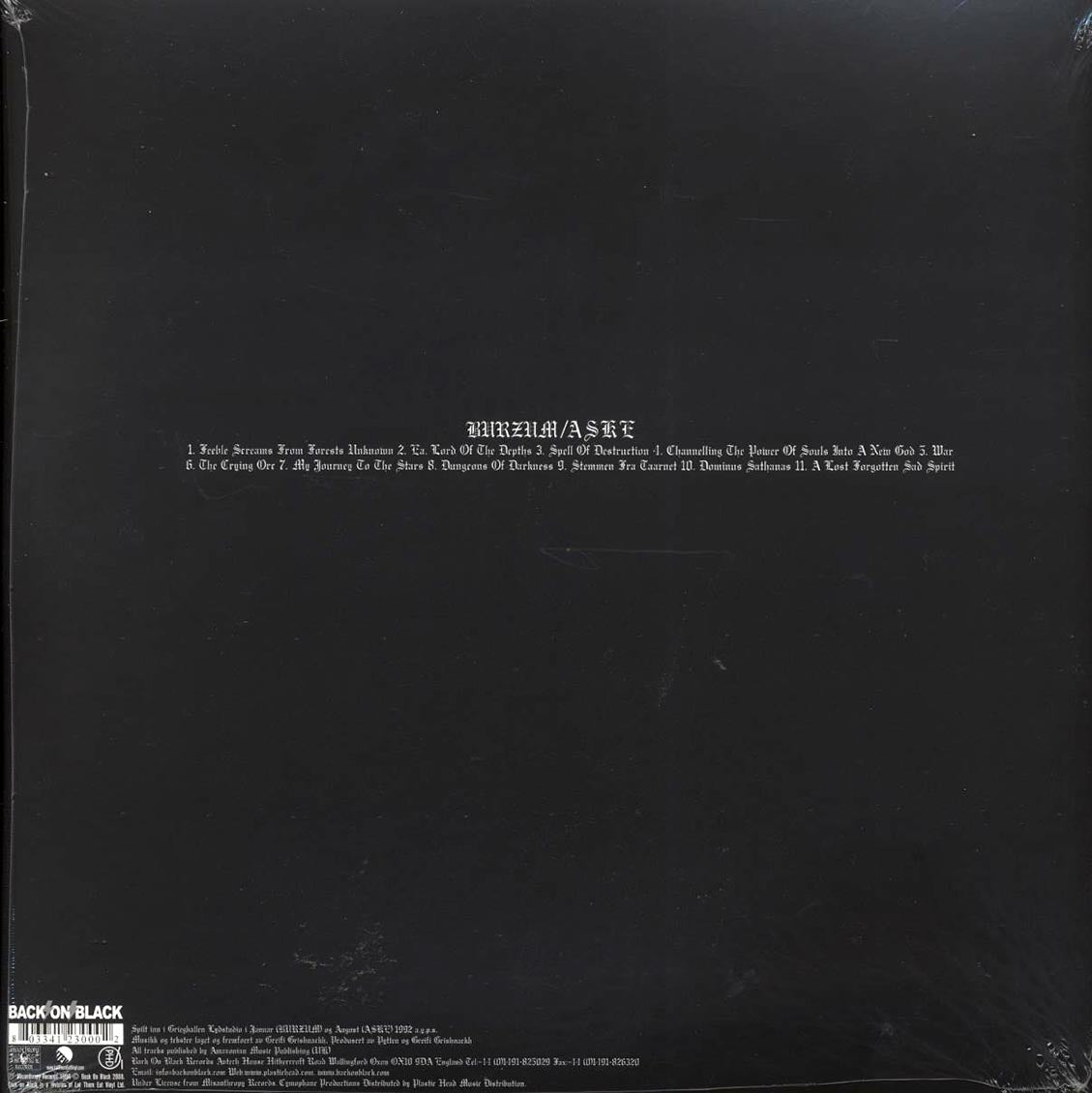 Burzum - Burzum/Aske (2xLP)