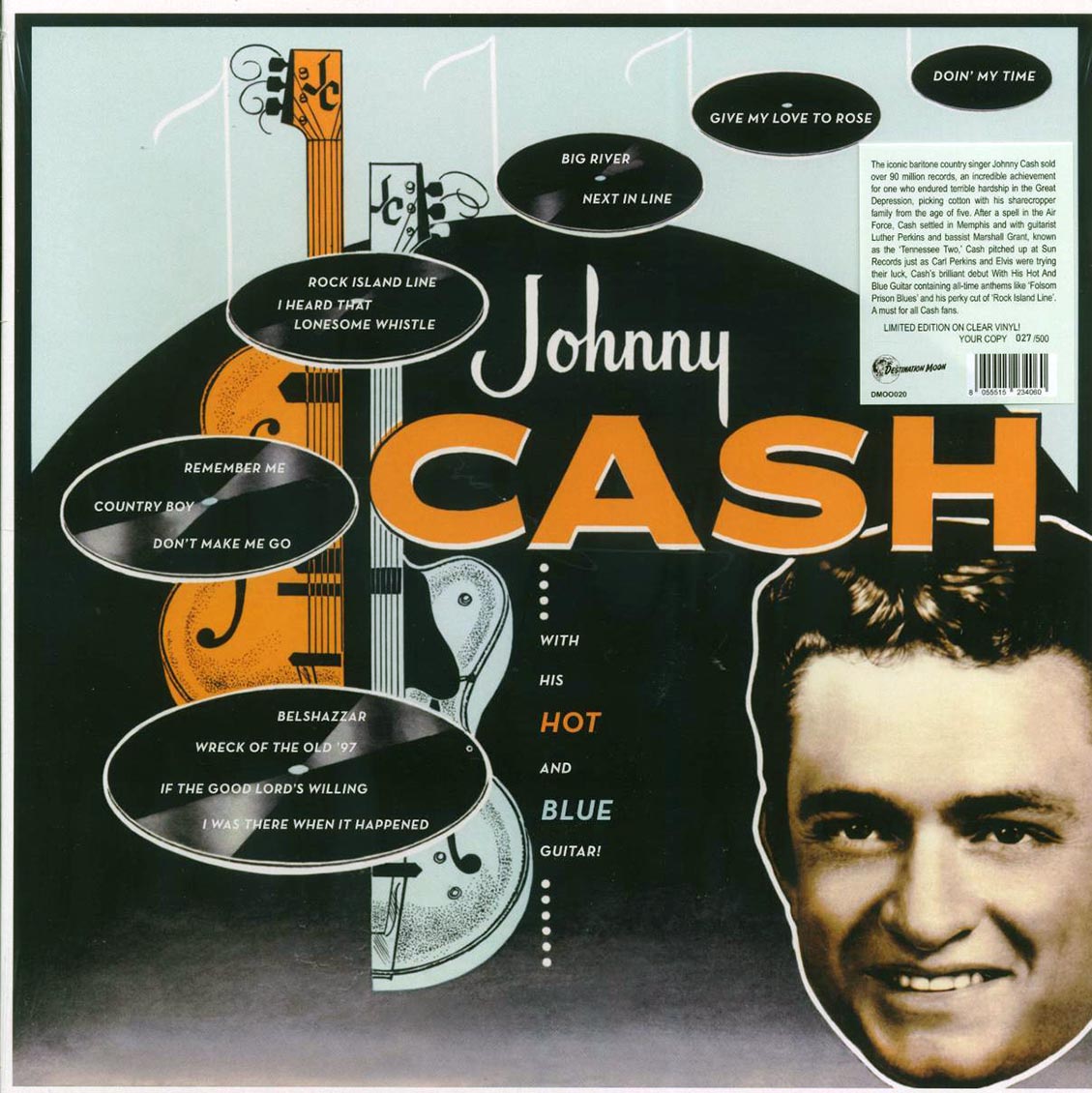 Johnny Cash - With His Hot And Blue Guitar! (ltd. 500 copies made) (clear vinyl)