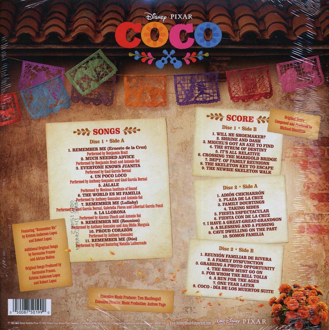 Michael Giacchino, Various - Coco: Original Motion Picture Soundtrack (2xLP) (marigold/azul vinyl)