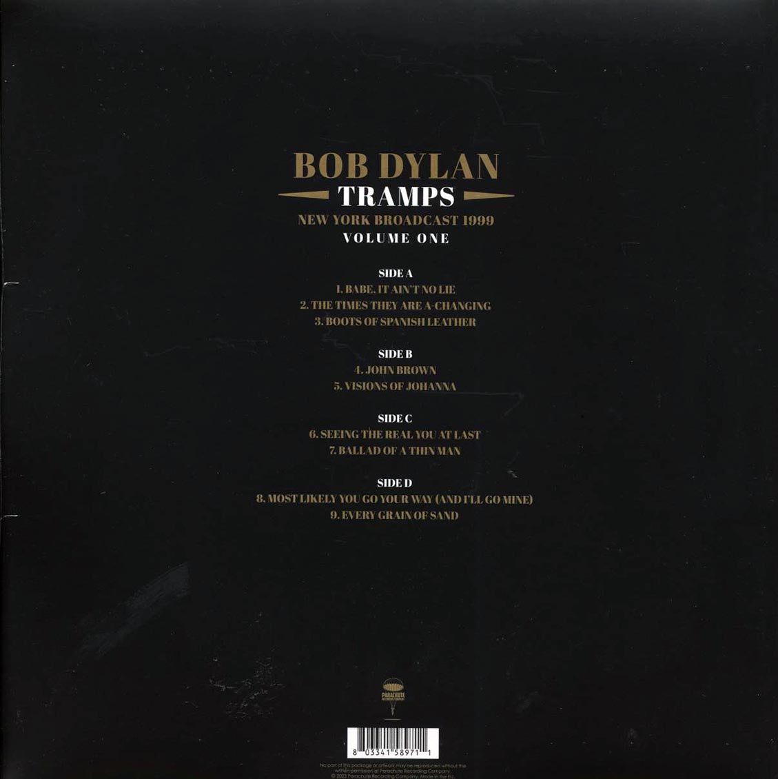 Bob Dylan - Tramps Volume 1: New York Broadcast 1999 (2xLP)