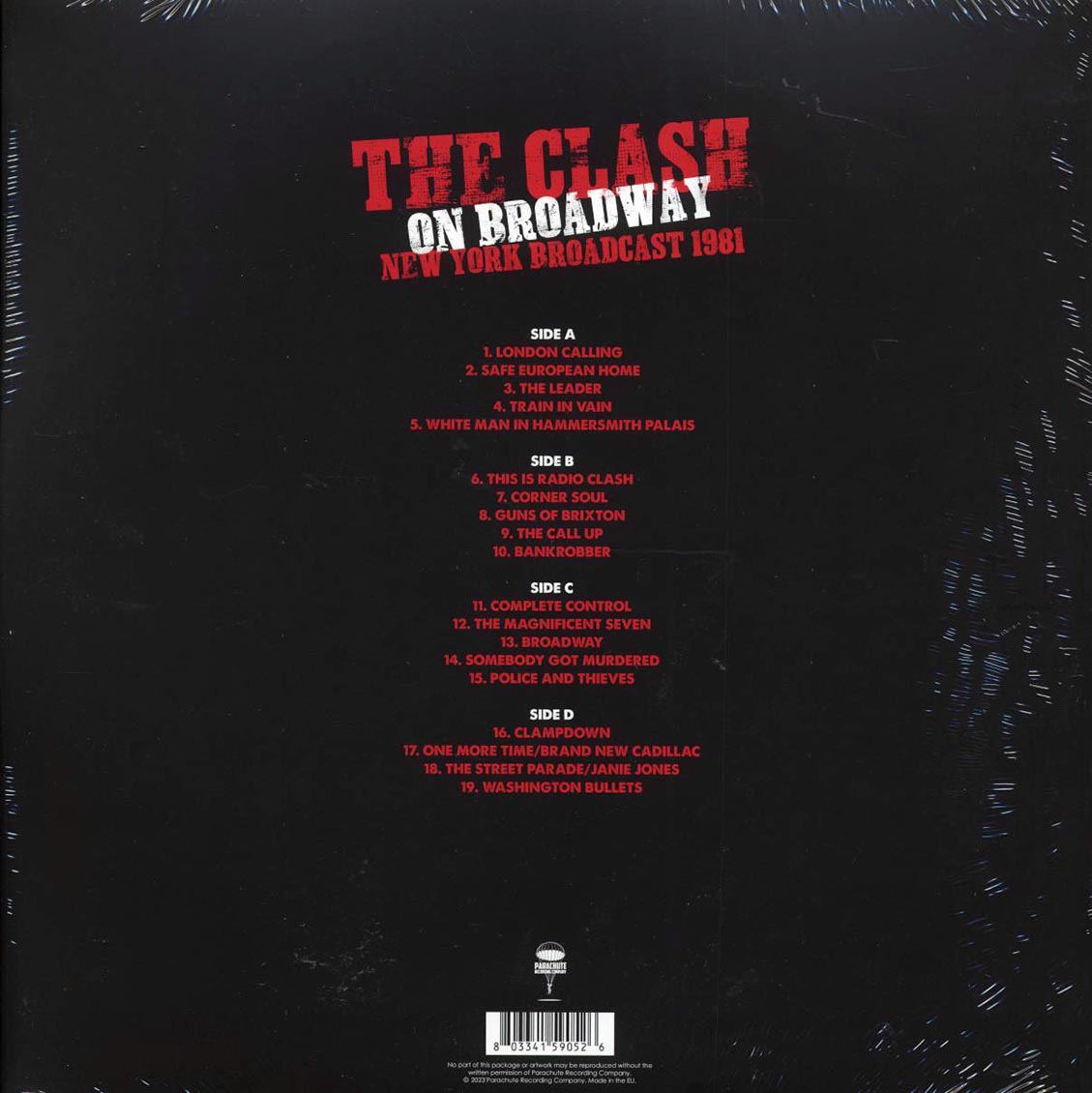 The Clash - On Broadway: New York Broadcast 1981 (ltd. ed.) (2xLP) (red vinyl)