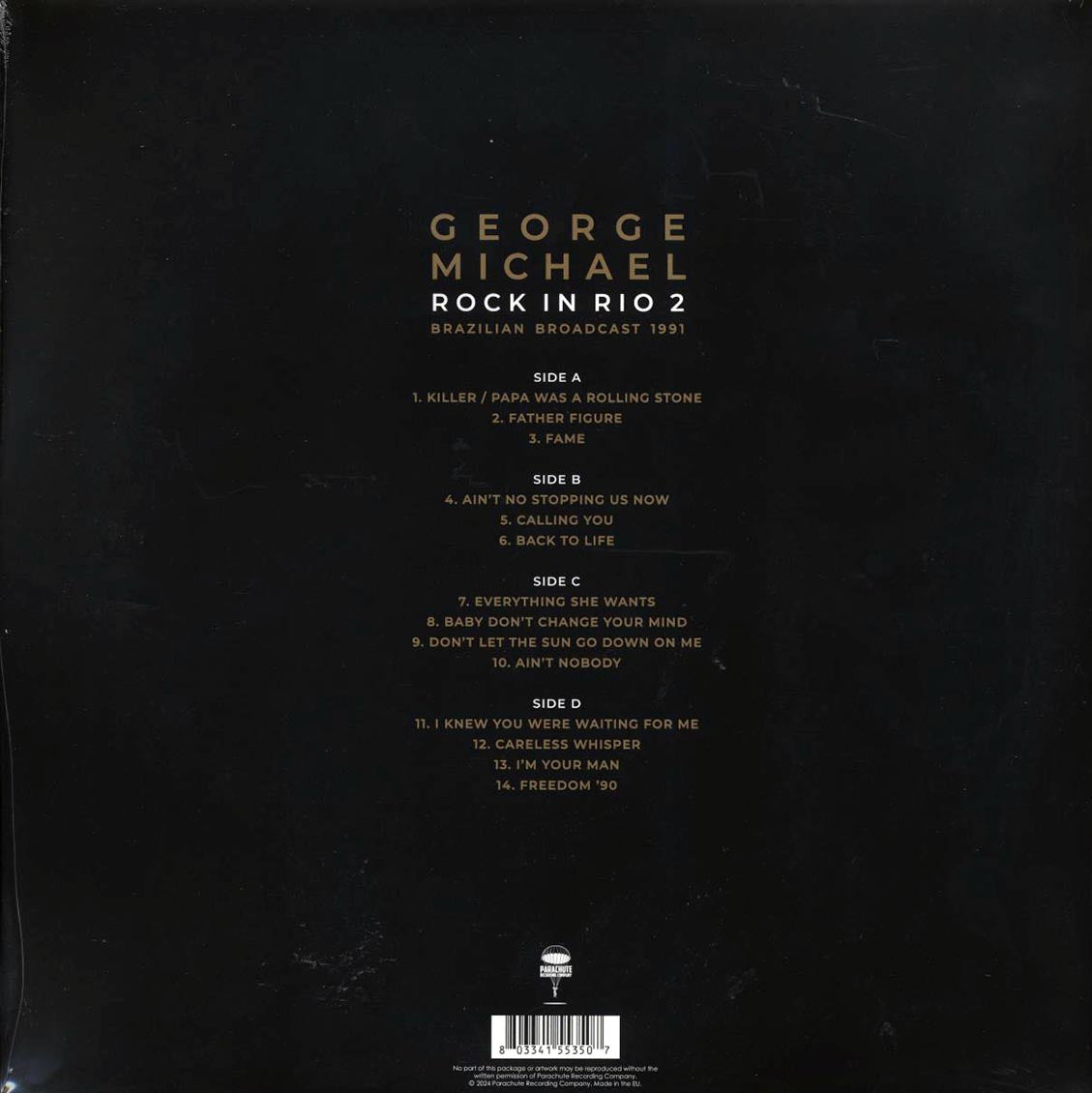 George Michael - Rock In Rio 2: Brazilian Broadcast 1991 (ltd. ed.) (2xLP) (clear vinyl)