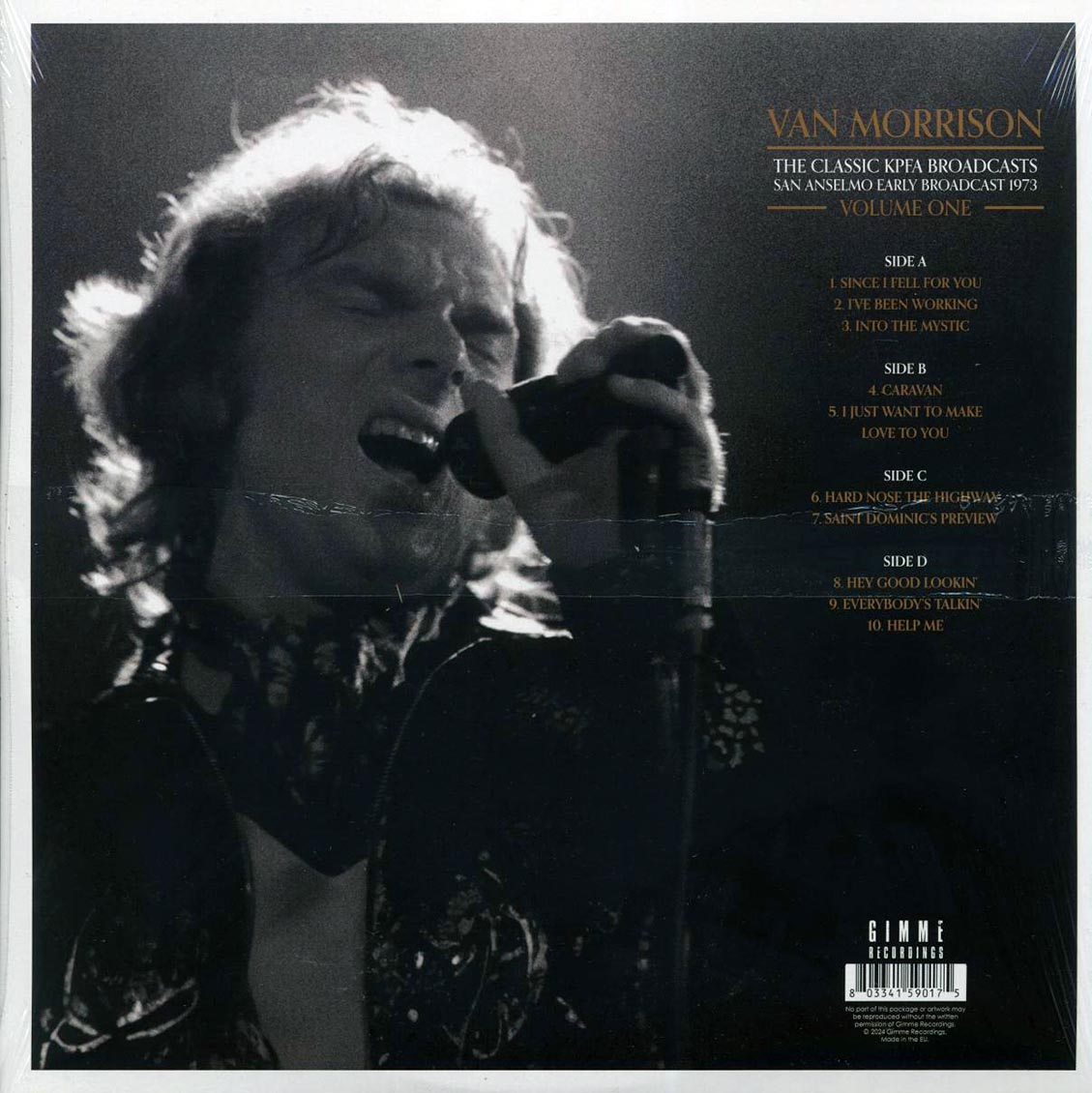 Van Morrison - The Classic KPFA Broadcasts Volume 1: San Anselmo Early Broadcast 1973 (2xLP)