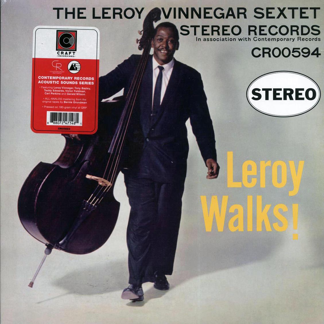 The Leroy Vinnegar Sextet - Leroy Walks! (180g)