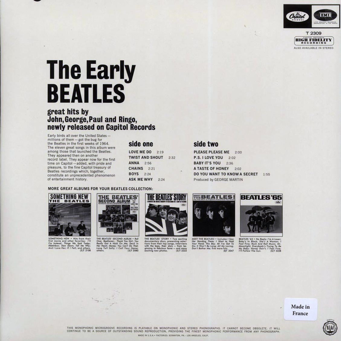 The Beatles - The Early Beatles (mono) (180g) (audiophile)