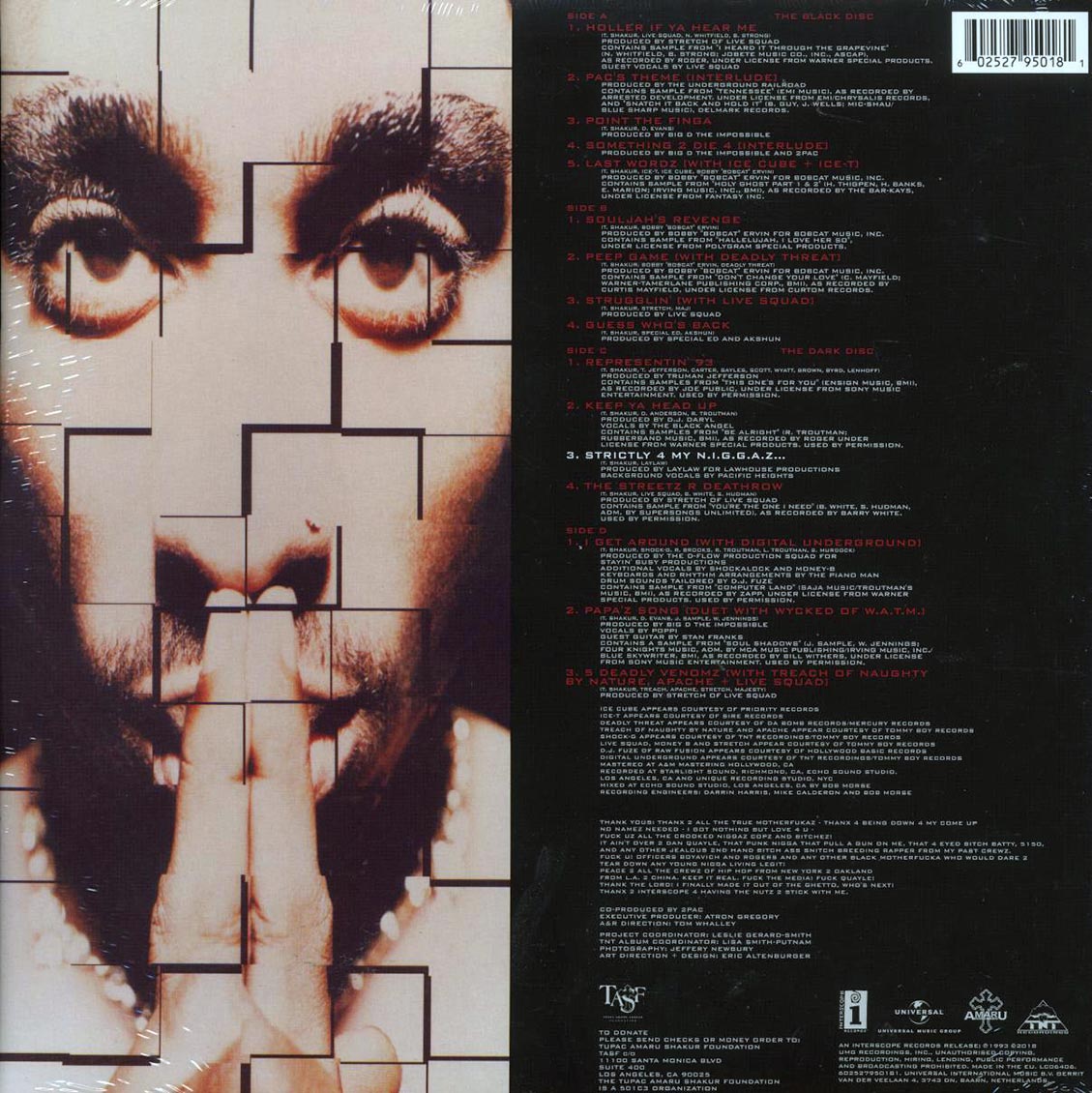 2Pac - Strictly For My N.i.g.g.a.z. (25th Anniv. Ed.) (2xLP)