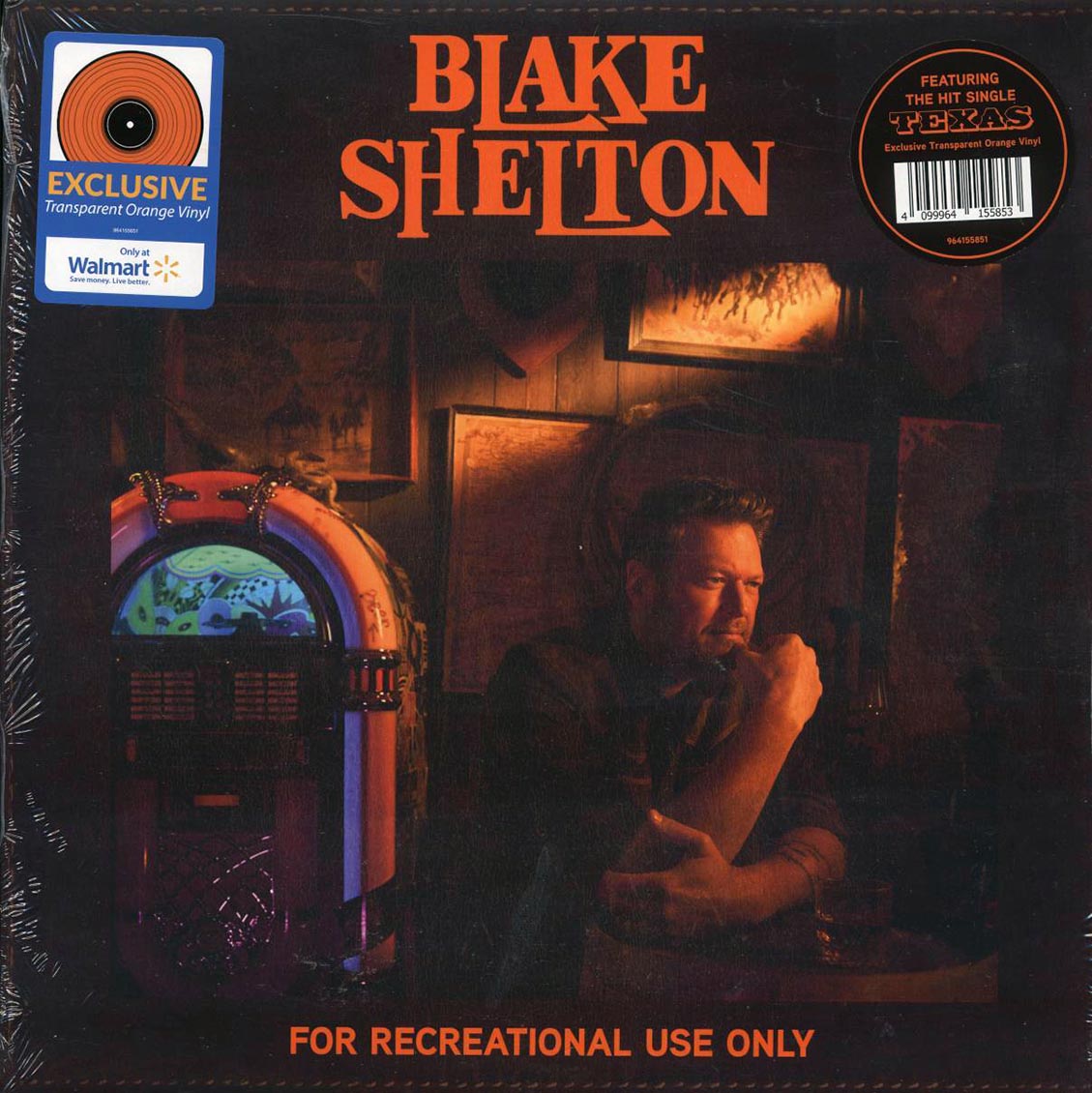 Blake Shelton - For Recreational Use Only (ltd. ed.) (orange vinyl)