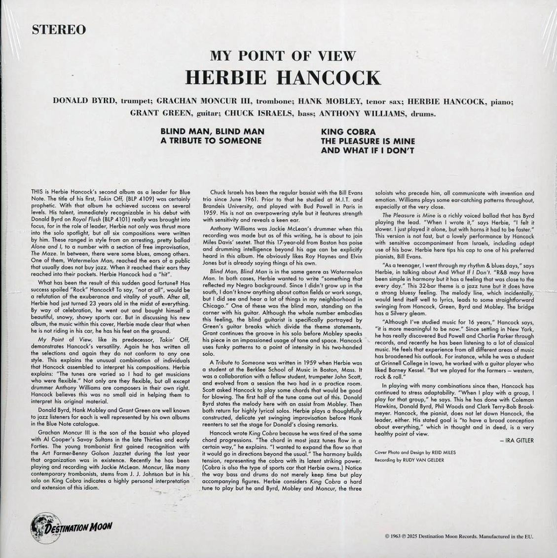 Herbie Hancock - My Point Of View (ltd. 500 copies made) (clear vinyl)