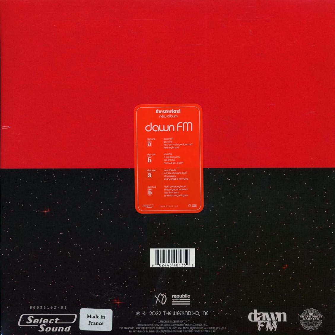 The Weeknd - Dawn FM (RSD 2022) (ltd. ed.) (2xLP)