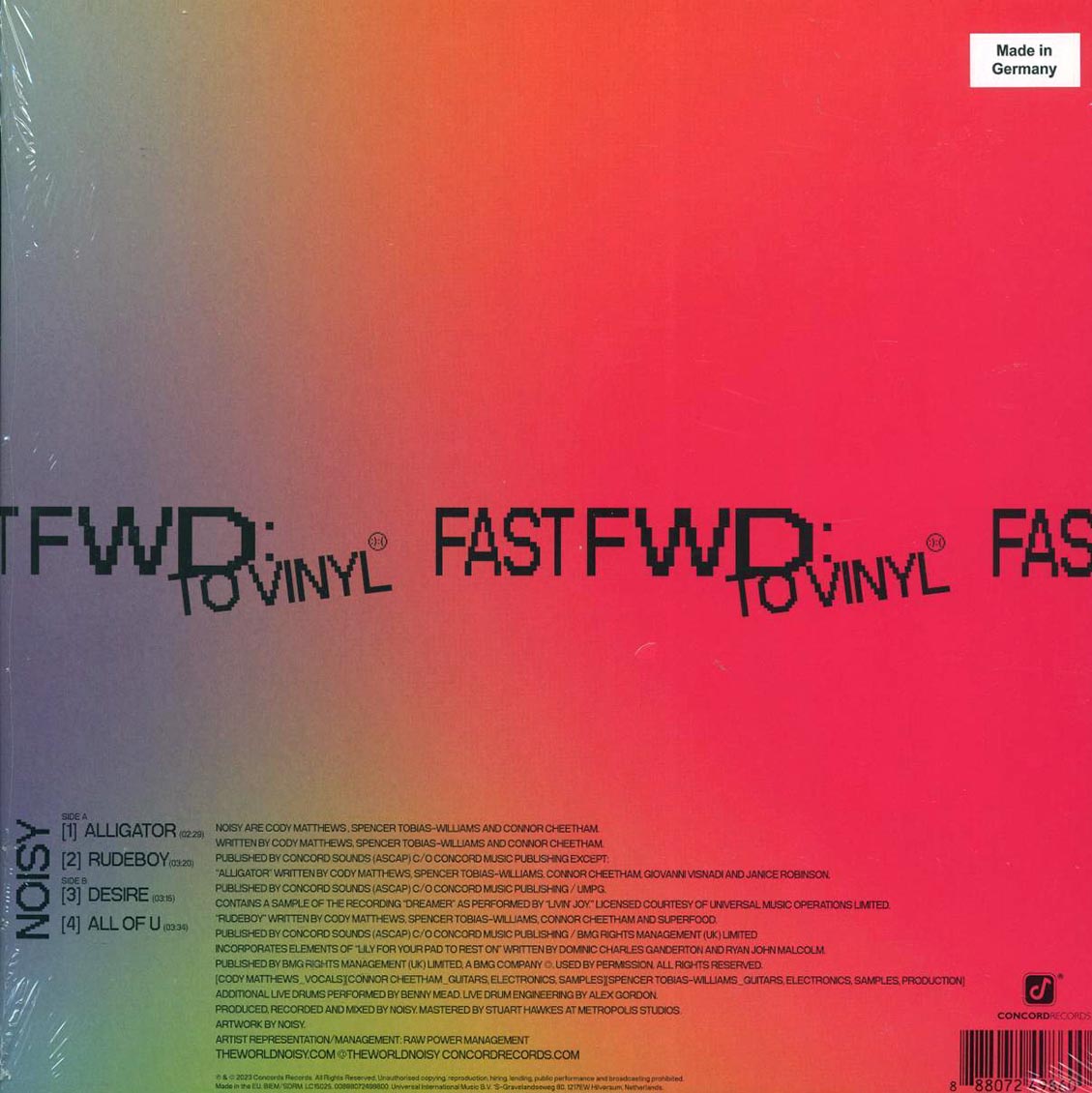 Noisy - Fast Fwd: To Vinyl (RSD 2023) (ltd. ed.) (clear vinyl)