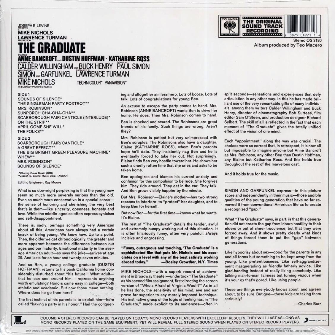 Simon & Garfunkel, Dave Grusin - The Graduate: The Original Sound Track Recording