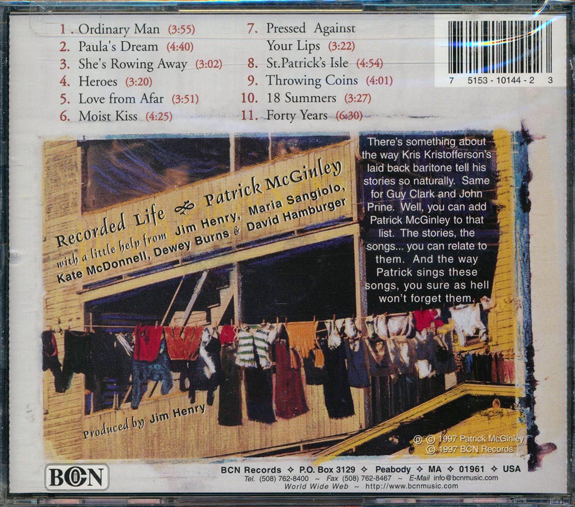 Patrick McGinley - Recorded Life