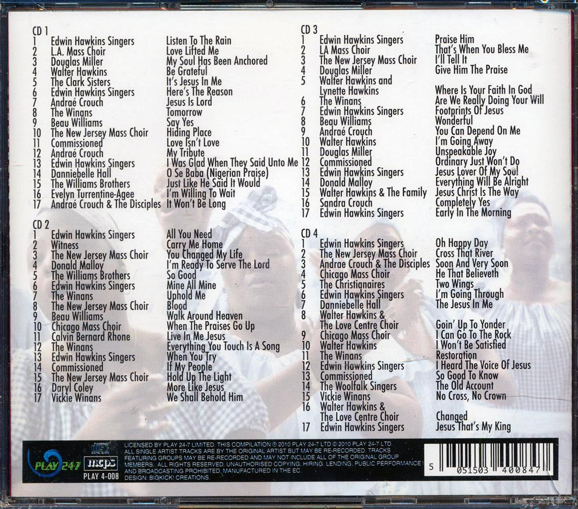 Edwin Hawkins Singers, LA Mass Choir, The Clark Sisters, Etc. - Oh Happy Gospel (68 tracks) (4xCD)