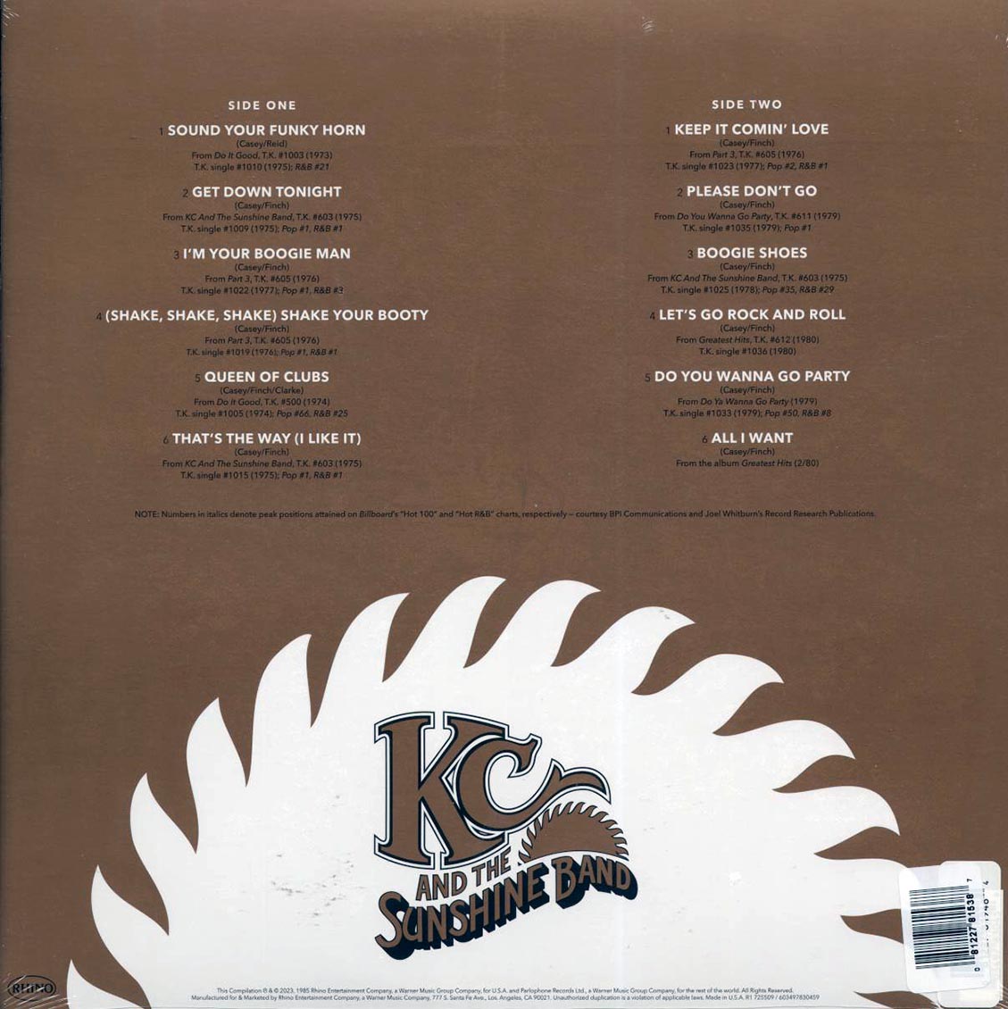 KC & The Sunshine Band - The Best Of KC & The Sunshine Band (ltd. ed.) (yellow vinyl)