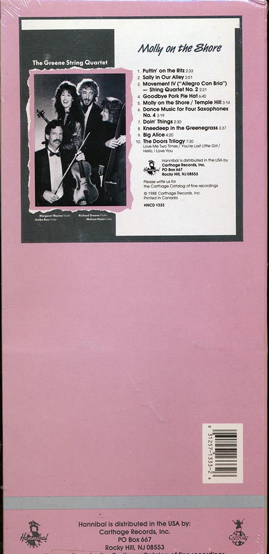 Greene String Quartet - Molly On The Shore (orig. longbox packaging)