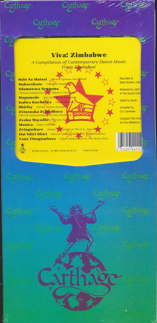 Devera Ngwea Jazz Band, Thomas Mapfumo, Super Sounds, Etc. - Viva! Zimbabwe: Dance Music From Zimbabwe (orig. longbox packaging)