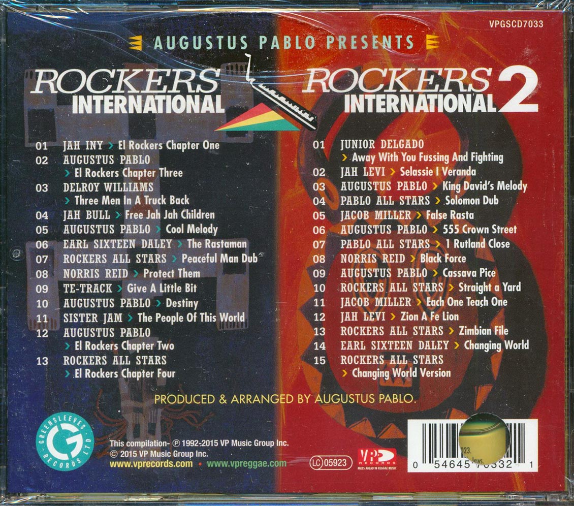 Augustus Pablo, Jacob Miller, Hugh Mundell, Etc. - Rockers International 1 + Rockers International 2 (2 albums on 2 CDs) (28 tracks) (marked/ltd stock)