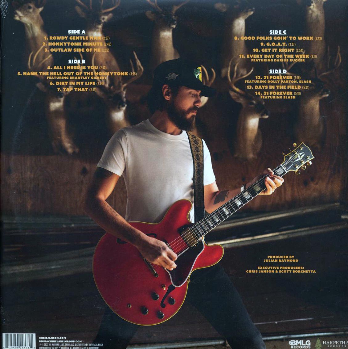 Chris Janson - The Outlaw Side Of Me (2xLP) (orange vinyl)