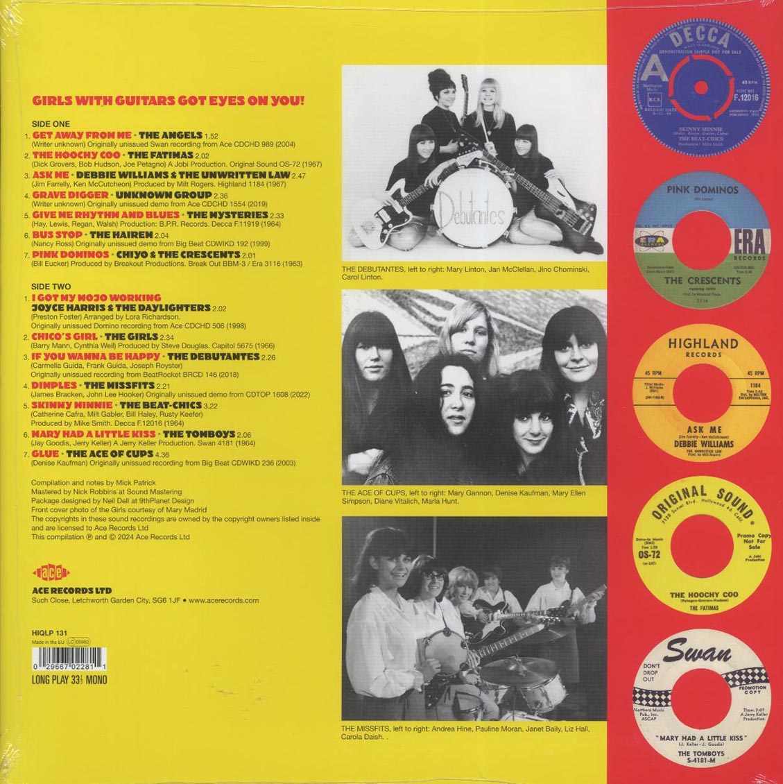 The Fatimas, The Hairem, The Girls, The Ace Of Cups, The Tomboys, Etc. - Girls With Guitars Got Eyes For You! (180g)