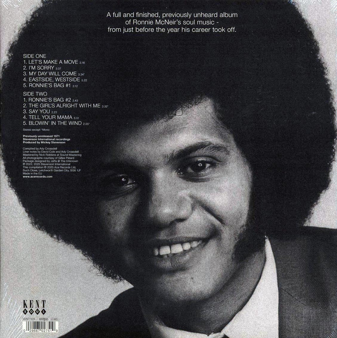 Ronnie McNeir - Makes A Move (180g)