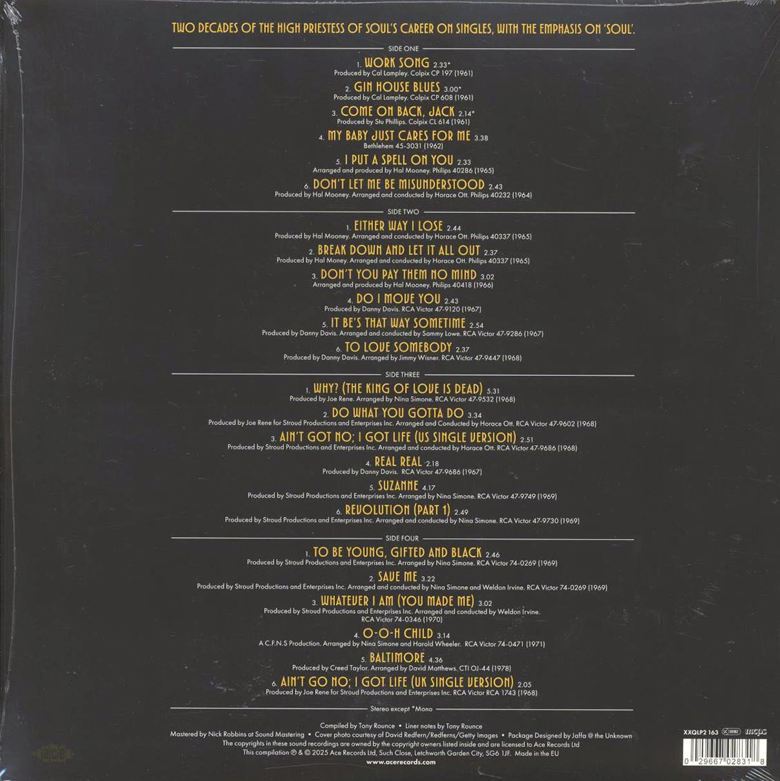 Nina Simone - Let It All Out: Selected Singles 1961-1978 (2xLP)