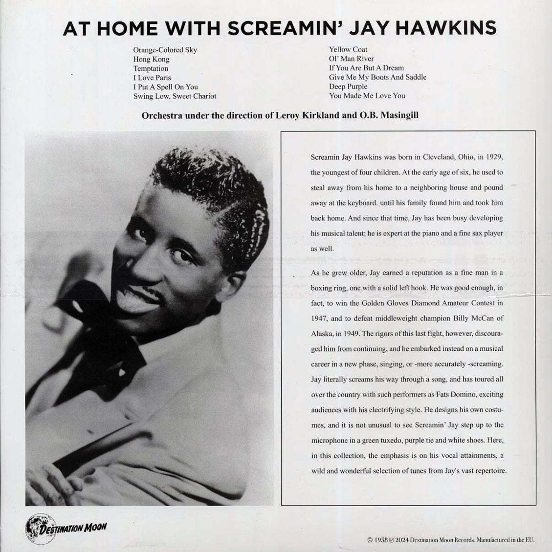 Screamin' Jay Hawkins - At Home With Screamin' Jay Hawkins (ltd. 500 copies made) (clear vinyl)