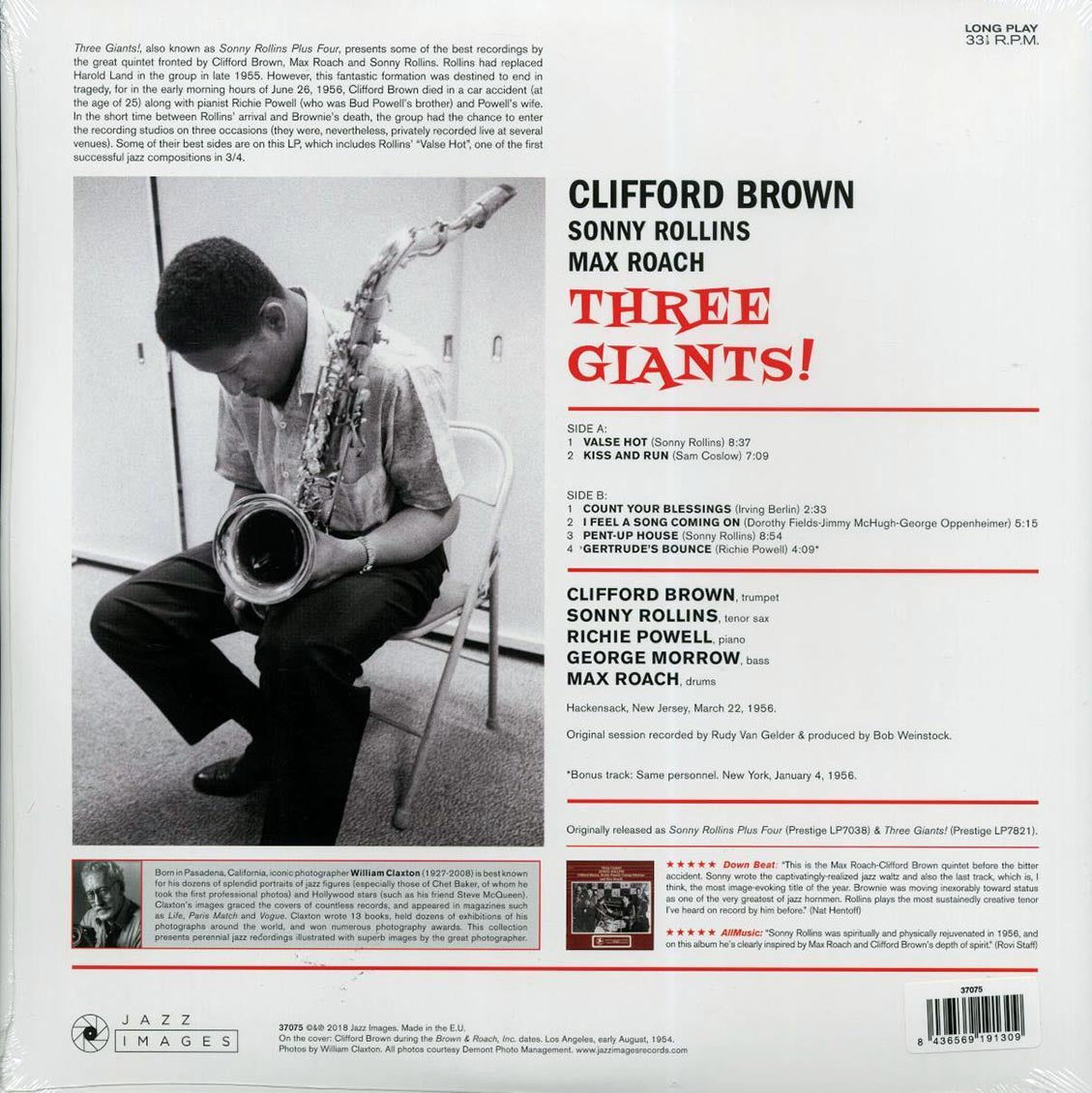 Clifford Brown, Sonny Rollins, Max Roach - Three Giants! (+bonus track) (ltd. ed.) (180g)