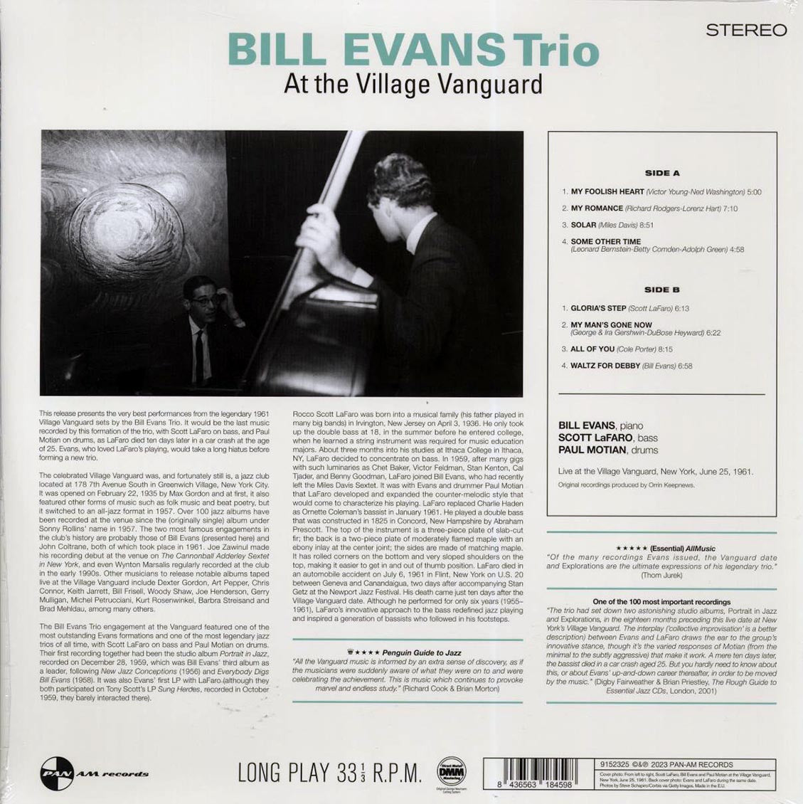 Bill Evans Trio - At The Village Vanguard (ltd. ed.) (180g)