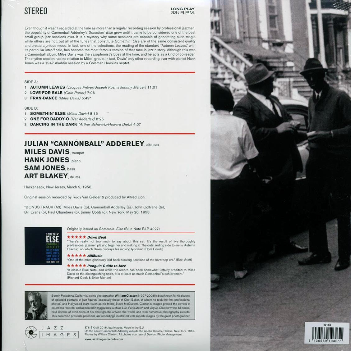 Cannonball Adderley, Miles Davis - Somethin' Else (+bonus track) (ltd. ed.) (180g)