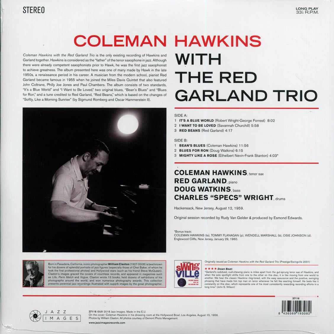 Coleman Hawkins, Red Garland Trio - Coleman Hawkins With The Red Garland Trio (+bonus track) (ltd. ed.) (180g)