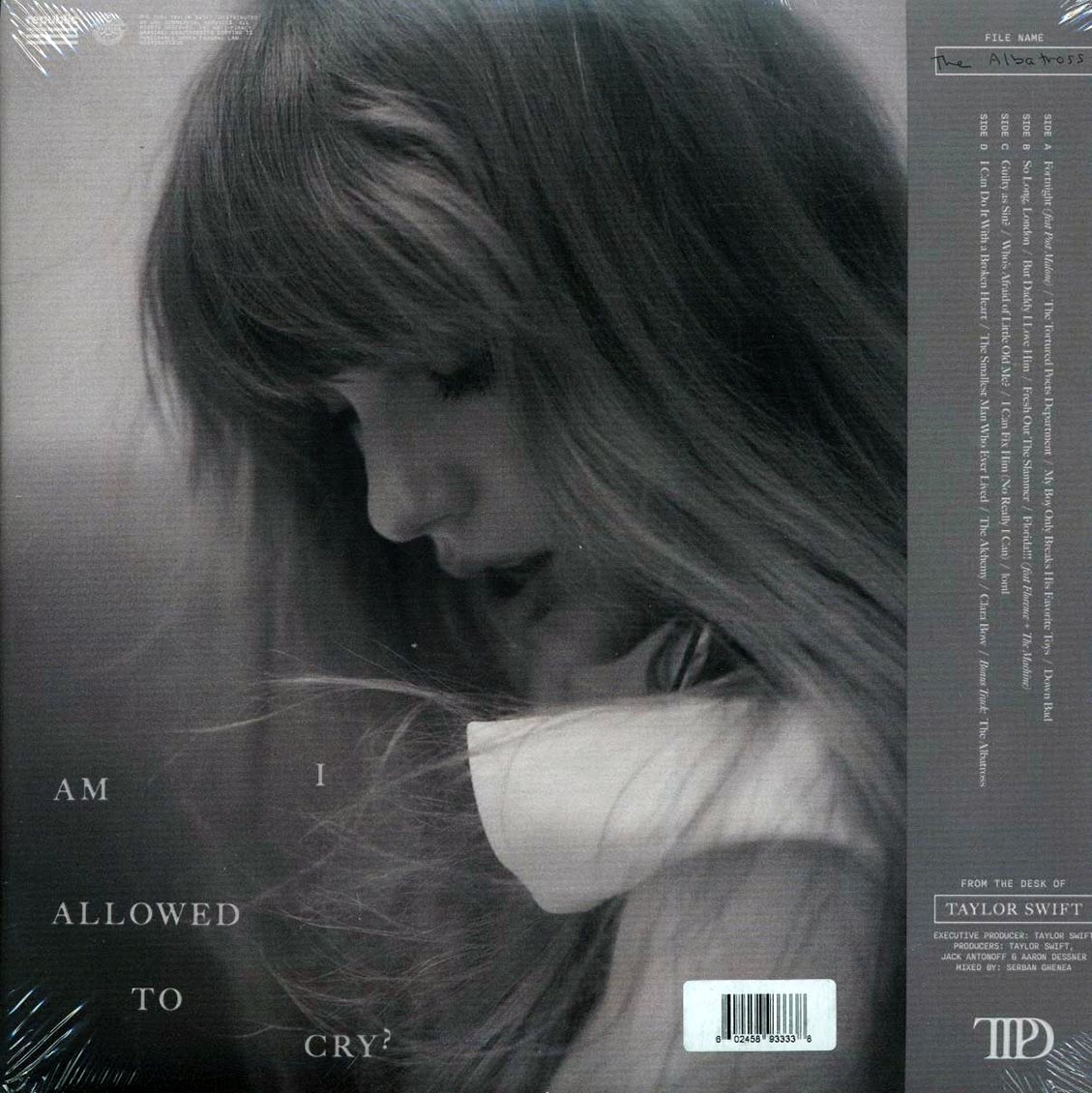 Taylor Swift - The Tortured Poets Department: The Albatross (+bonus track) (2xLP) (smoked gray vinyl)